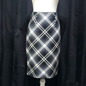 White house black market plaid skirt
